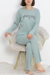 Nakışlı Pijama Takımı Mint1 - 18978.1567.