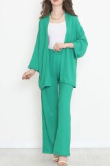 Uzun Kimono Takım Yeşil - 722.1247.