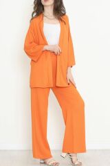 Uzun Kimono Takım Turuncu - 722.1247.