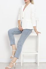 Blazer Ceket Beyaz - 18851.1247.