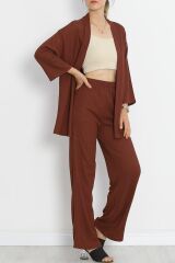 Uzun Kimono Takım Acıkahve - 722.1247.