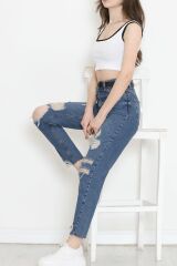 Kalın Askı Crop Atlet Beyaz1 - 17398.1723.