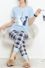 Paça Lastikli Pijama Takımı Bebemavi - 18737.1567.