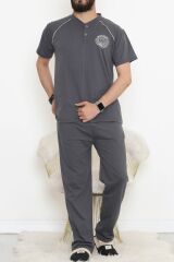 Erkek Pijama Takımı Füme - 915.1838.