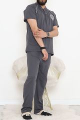 Erkek Pijama Takımı Füme - 915.1838.