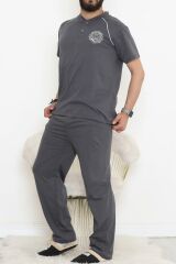 Erkek Pijama Takımı Füme - 915.1838.