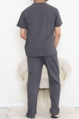 Erkek Pijama Takımı Füme - 915.1838.