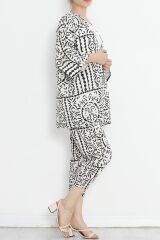 Kimono Takım Beyazsiyah2 - 152342.701.