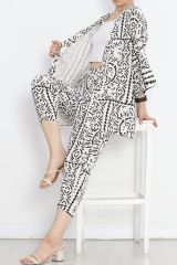 Kimono Takım Beyazsiyah2 - 152342.701.