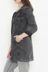 Uzun Kot Ceket Füme - 18538.1836.