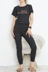 Baskılı Fitilli Pijama Takımı Antisomon - 18770.1048.