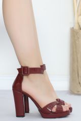 10 Cm Topuklu Ayakkabı Bordo - 10902.264.