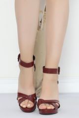 10 Cm Topuklu Ayakkabı Bordo - 10902.264.