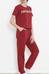 Jogger Eşofman Takımı Bordo - 16601.5238.
