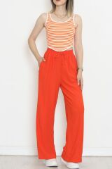 Beli Lastikli Pantolon Oranj - 10536.1059.
