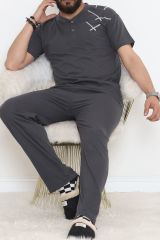 Erkek Pijama Takımı Füme - 930.1838.