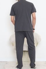 Erkek Pijama Takımı Füme - 930.1838.
