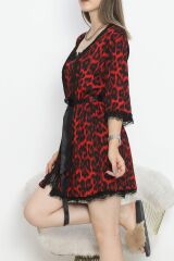 Baskılı Pegasus Pijama Takımı Kırmızıleopar - 747.1287.