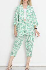 Kimono Takım Yeşildesenli - 152342.701.