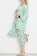 Kimono Takım Yeşildesenli - 152342.701.