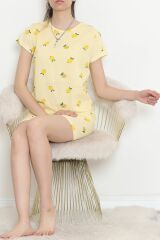 Şortlu Pijama Takımı Sarı1 - 390.1287.
