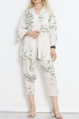 Kimono Takım Beyazyeşil - 152342.701.