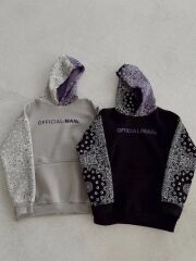 Baskılı Kapüşonlu Sweatshirt - Siyah