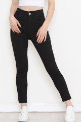 Dar Paça Kot Pantolon Siyah - 12561.1431.