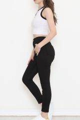 Dar Paça Kot Pantolon Siyah - 12561.1431.