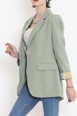 Keten Blazer Ceket Çağla - 2115.1322.