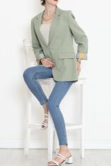 Keten Blazer Ceket Çağla - 2115.1322.