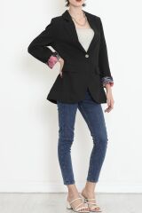 Keten Blazer Ceket Siyah - 2115.1322.