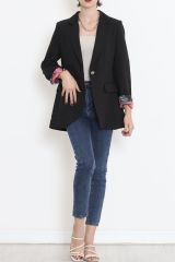 Keten Blazer Ceket Siyah - 2115.1322.