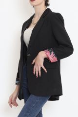 Keten Blazer Ceket Siyah - 2115.1322.