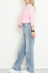 Oversize Gömlek Şekerpembe - 152444.701.