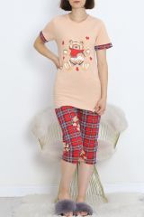 Kaprili Pijama Takımı Sütlükahve1 - 18952.1567.