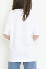 Oversize Tişört Beyaz - 17364.1059.