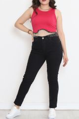 Büyük Beden Kot Pantolon Koyufüme - 12479.1431.