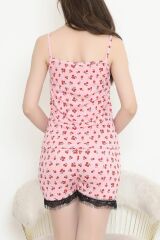 Şortlu Pijama Takımı Pembekırmızı1 - 178.1287.