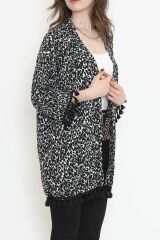 Desenli Kimono Siyahbeyaz - 2492.555.