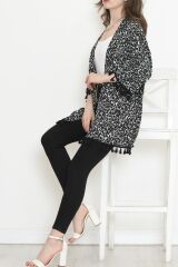 Desenli Kimono Siyahbeyaz - 2492.555.