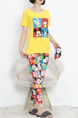 Paça Lastikli Pijama Takımı Sarılaci - 18736.1567.