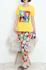 Paça Lastikli Pijama Takımı Sarılaci - 18736.1567.