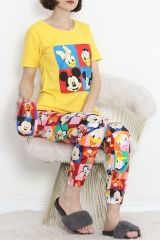 Paça Lastikli Pijama Takımı Sarılaci - 18736.1567.