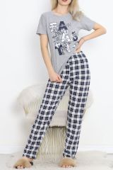 Desenli Pijama Takımı Grilaci - 18735.1567.