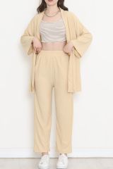Kimono Takım Bej - 12176.1254.