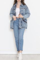 Oversize Kot Ceket Buzmavi1 - 10002.1778.