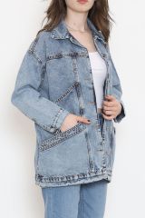 Oversize Kot Ceket Buzmavi1 - 10002.1778.