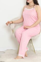 İp Askılı Battal Pijama Takımı Şekerpembe - 174.1287.