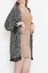 Desenli Kimono Bejsiyah - 2492.555.